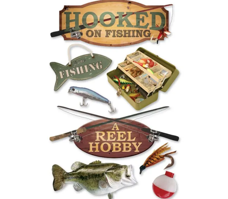 3D Stickers – Fishing