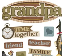3D Stickers – Grandpa
