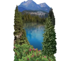 3D Stickers – Mountain Lake