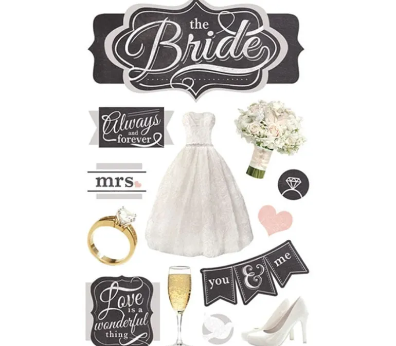 3D Stickers – The Bride