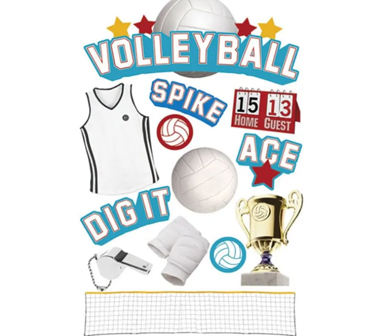 3D Stickers – Volleyball