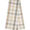 Dunroven House Star Check Navy & White Tea Towel