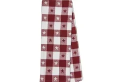 Dunroven House Wheat, Taupe and Natuarl Large Check Tea Towel