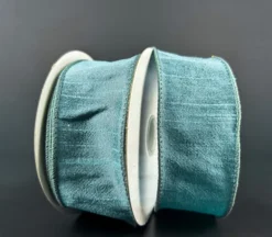 Dust Blue Faux Dupioni Ribbon – 1.5-inch