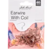 Earwire With Coil – Antique Copper 60pcs