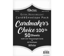 Echo Park A2 Scored Card Base Set – 20 Count White – Vertical