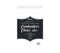 Echo Park A2 Scored Card Base Set – 20 Count White – Vertical