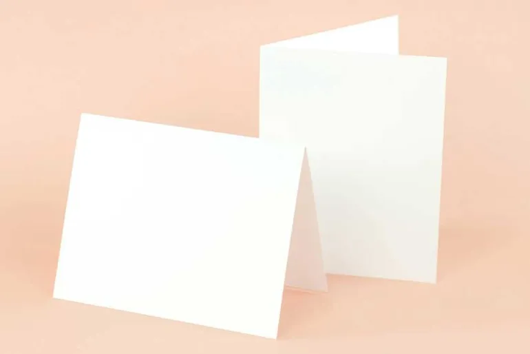 Echo Park A2 Scored Card Base Set – 20 Count White – Horizontal
