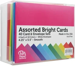 Echo Park A2 Scored Card Base Set – 20 Count White – Horizontal