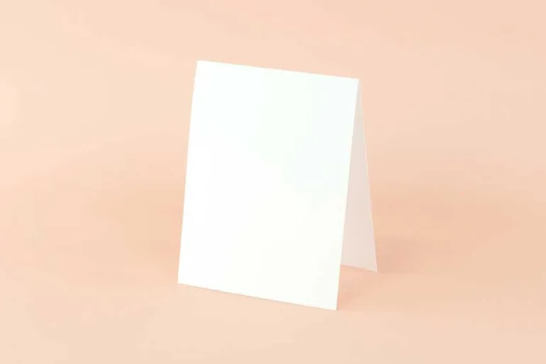 Echo Park A2 Scored Card Base Set – 20 Count White – Horizontal