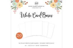 Echo Park A2 Scored Card Base Set – 20 Count White – Horizontal