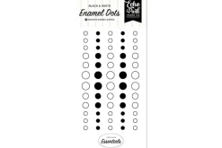 Echo Park Essential Enamel Dots – Black and White