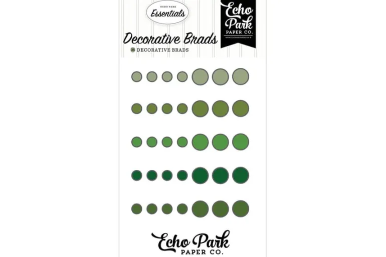 Echo Park Essentials Decorative Brads – Yellow