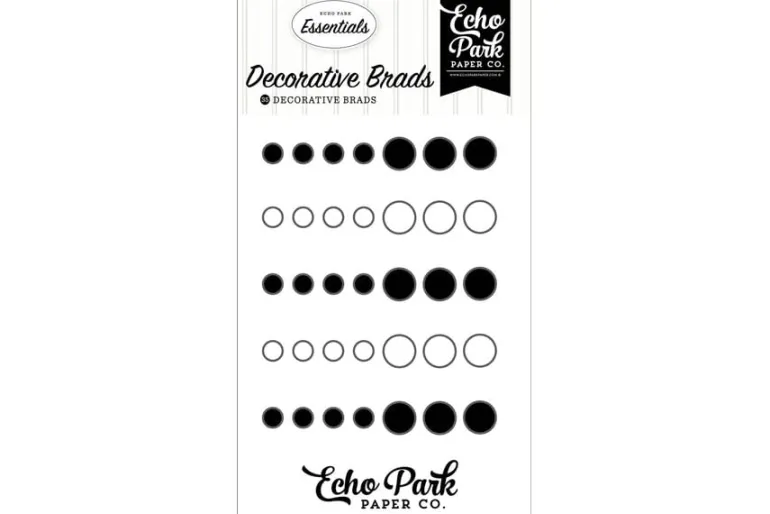 Echo Park Essentials Decorative Brads – Red