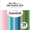 Echo Park Essentials Paper Pad – 6×6 – Cool