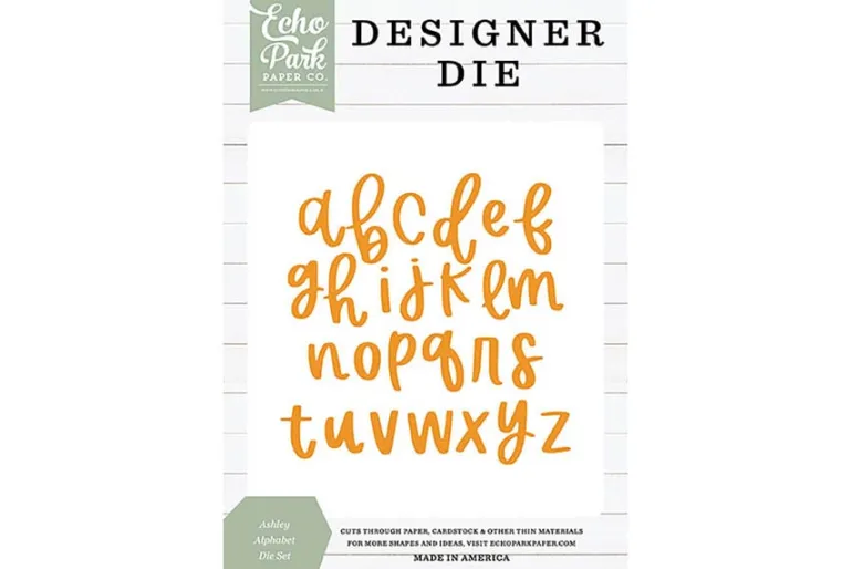 Echo Park Large Die Set – Ashley Alphabet