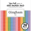 Echo Park Paper Pad – 6×6 – Bold Gingham