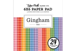 Echo Park Paper Pad – 6×6 – Bold Gingham