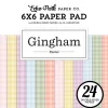 Echo Park Paper – 6×6 – Pastel Gingham