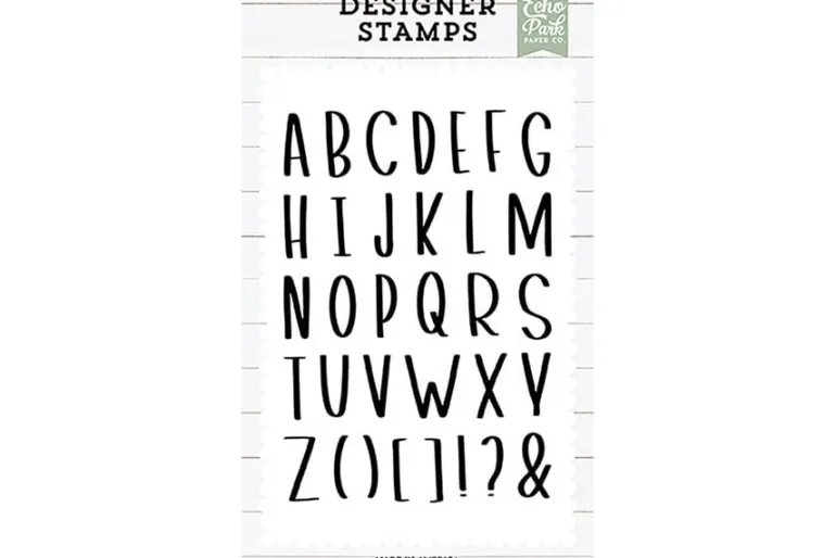 Echo Park Stamp Set – Ezra Alphabet