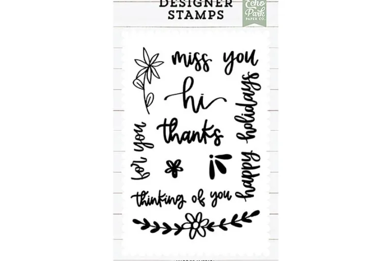 Echo Park Stamp Set – Love You Sentiments