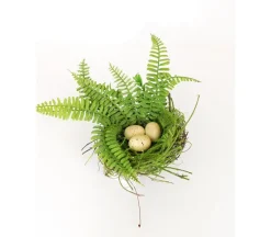 Eggs & Green Leaves Spring Spray – 12″