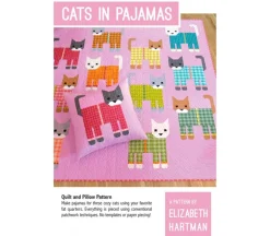 Elizabeth Hartman Cats in Pajamas Quilt Sewing Pattern #EH074