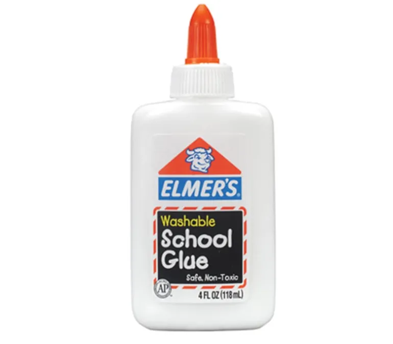 Elmers Washable No Run School Glue – 4-ounce