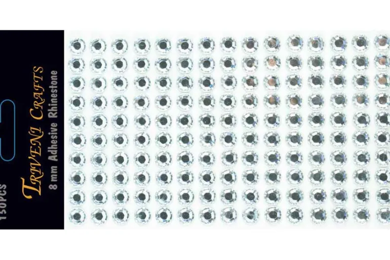 Enamel Dots Stickers – 6-10mm – Silver