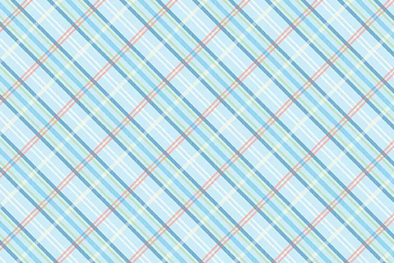 Enchanted Spring Pastel Plaid in Green