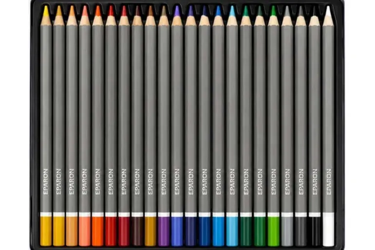 Eparon 24 Piece Professional Colored Pencil Set in Metal Tin