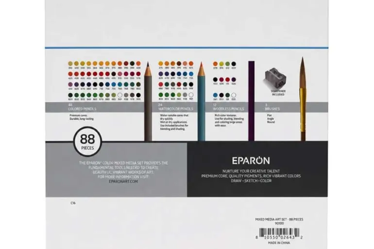 Eparon 88 Piece Professional Mixed Media Art Set