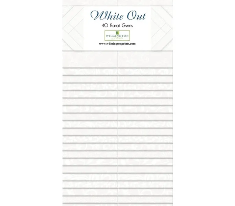 Essential Gems – White Out 2.5-inch Strips 40 Piece