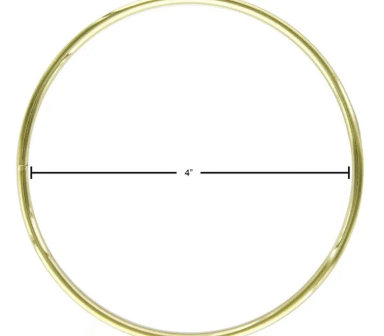 Essentials Brass Rings – 4-inch – 1 Piece