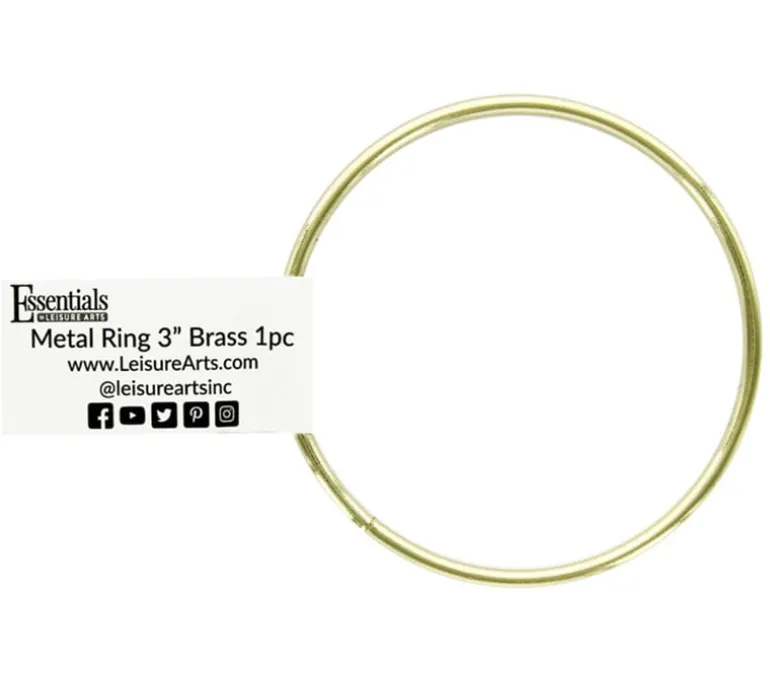 Essentials Brass Rings – 3-inch – 1 Piece