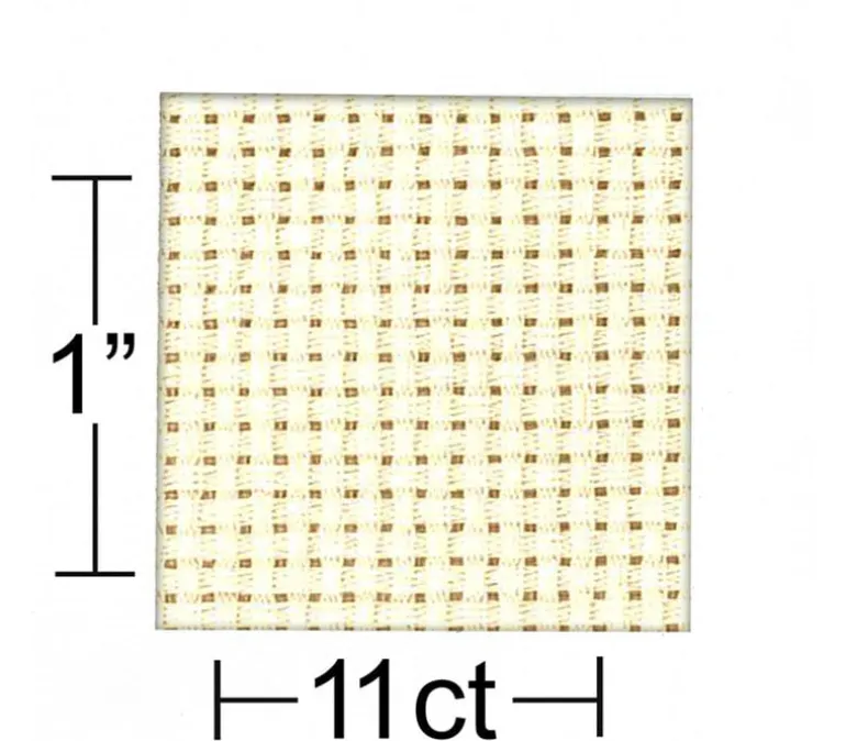 Essentials by Leisure Arts Aida Cloth – 11ct – 15-inch x 18-inch – Cream