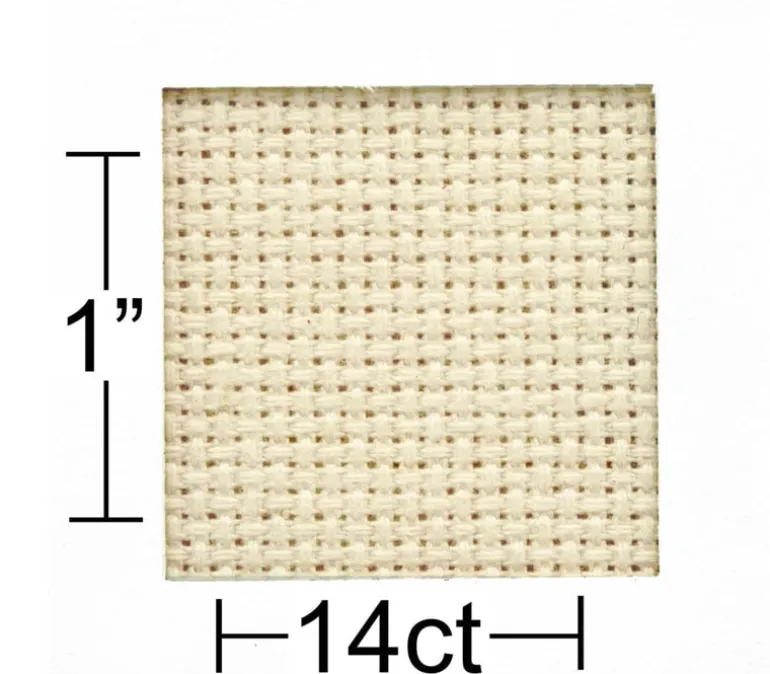 Essentials by Leisure Arts Aida Cloth – 14ct – 15-inch x 18-inch – Cream