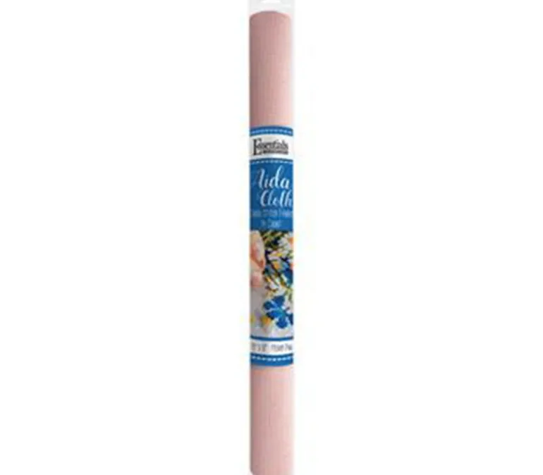 Essentials by Leisure Arts Aida Cloth – 14ct – 15-inch x 18-inch – Medium Pink