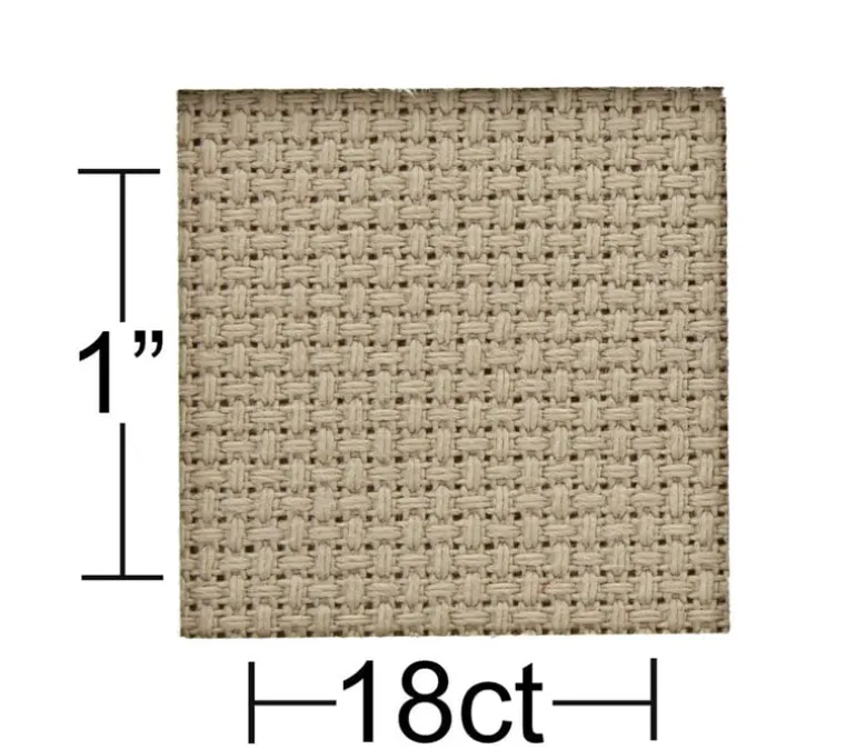 Essentials by Leisure Arts Aida Cloth – 14ct – 15-inch x 18-inch – Beige