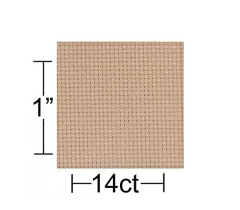 Essentials by Leisure Arts Aida Cloth – 14ct – 15-inch x 18-inch – Beige