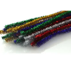 Essentials Chenille Stems – Tinsel Multi Color – 6mm – 25 Piece