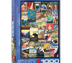 Eurographics Travel Around The World Vintage Posters Puzzle – 1000 Piece