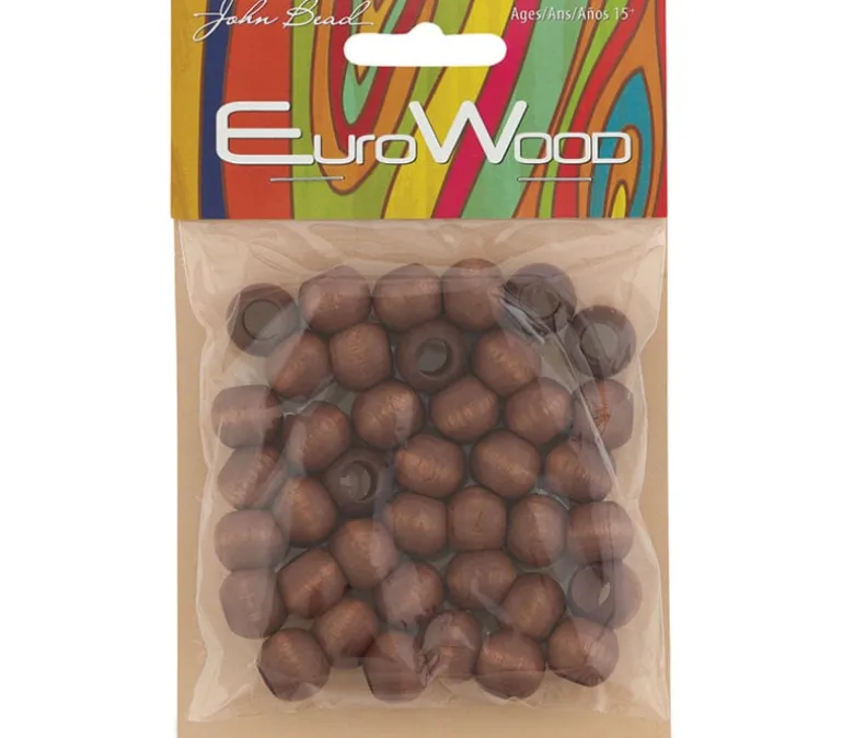 Euro Wood Beads – Round 6mm – Natural