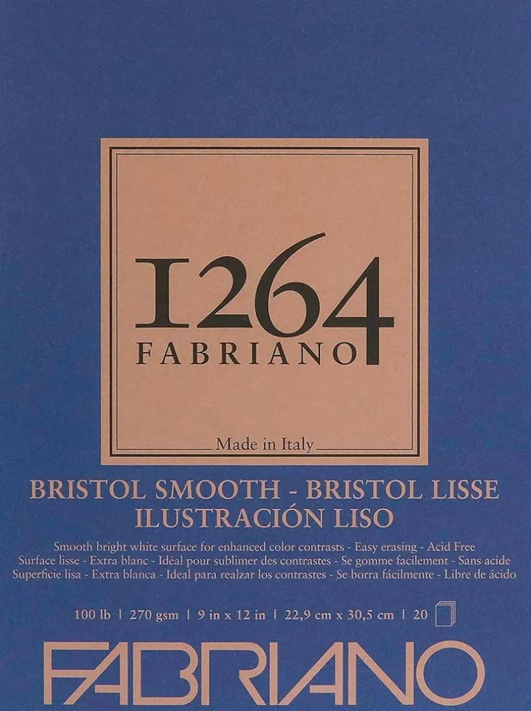 Fabriano 1264 Bristol Pad – 9×12