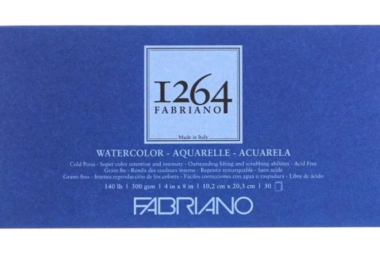 Fabriano 1264 Drawing Pad, 11″x14″, 75lb, 50 Sheets