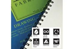 Fabriano 1264 Drawing Pad, 18″x24″, 75lb, 25 Sheets
