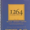 Fabriano 1264 Drawing Pad, 9″x12″, 75lb, 50 Sheets