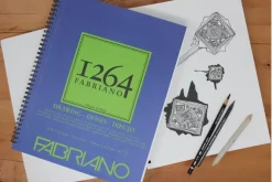 Fabriano 1264 Sketch Pad, 12″x9″, 60lb, 100 Sheets
