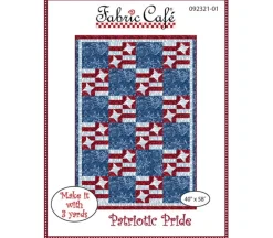 Fabric Café Patriotic Pride 3-Yard Quilt Pattern #FC092321-01