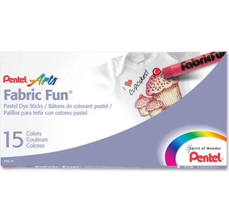 Fabric Fun Pastel Dye Stick – 15 Piece